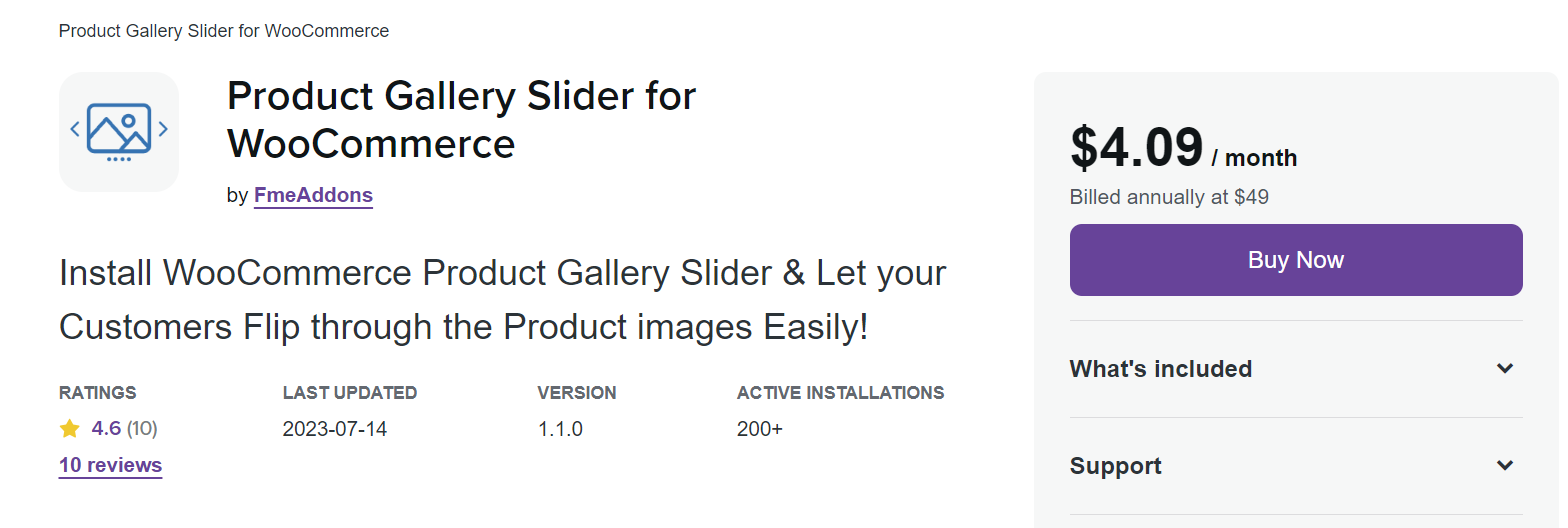 WooCommerce Gallery Slider